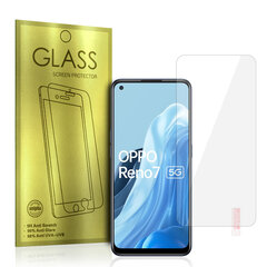 Закаленное стекло золотого цвета для OPPO RENO7 4G/RENO7 5G/RENO7 LITE 5G/RENO8 LITE 5G/F21 PRO 5G цена и информация | Защитные пленки для телефонов | kaup24.ee