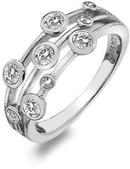 Hot Diamonds Роскошное серебряное кольцо с топазом и бриллиантом Willow DR207 цена и информация | Кольцо | kaup24.ee