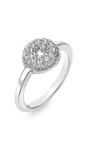 Hot Diamonds Серебряное кольцо Forever DR245 со сверкающими бриллиантами и топазами цена и информация | Кольцо | kaup24.ee