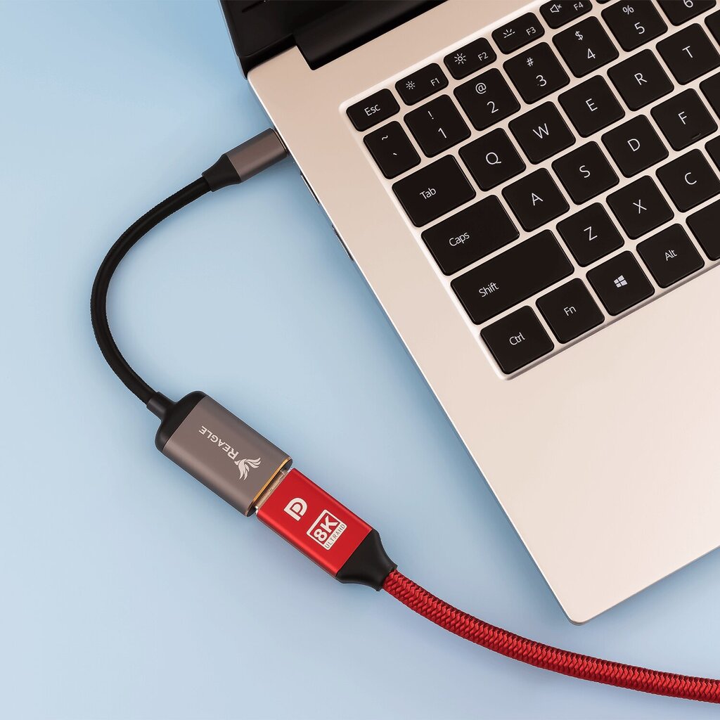 Adapter Reagle USB-C Displayport DP 8K adapter Mac hind ja info | USB jagajad, adapterid | kaup24.ee