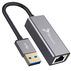 Võrguadapter Reagle USB A 3.1 Gigabit LAN 1000Mb RJ45 цена и информация | Адаптеры и USB-hub | kaup24.ee