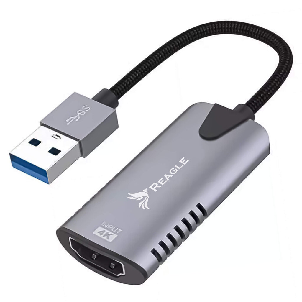 Reagle Grabber PC videosalvesti HDMI 4K USB OBS hind ja info | USB jagajad, adapterid | kaup24.ee