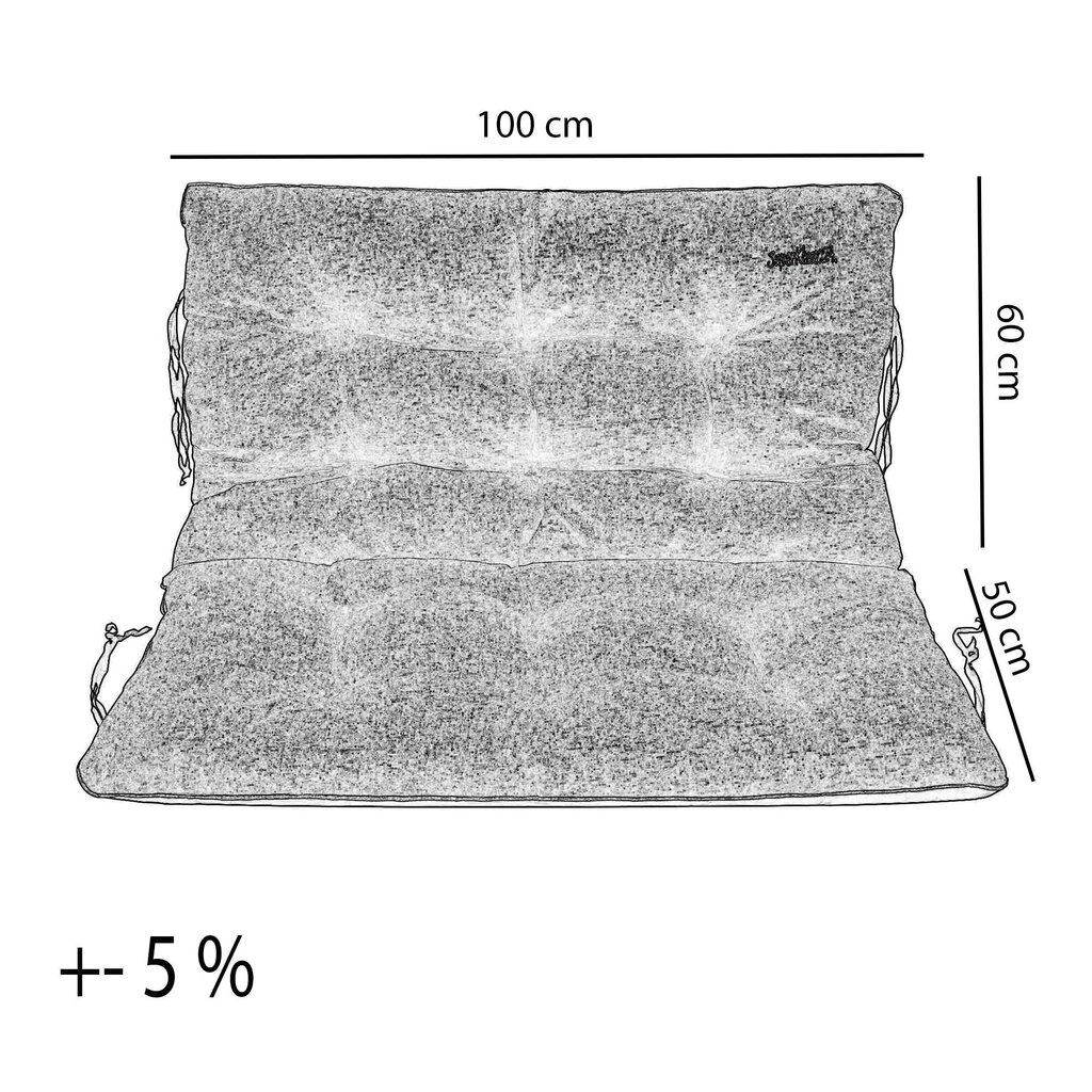 Aiapadjad, SuperKissen24, 2+1, 100x60x50 hind ja info | Toolipadjad ja -katted | kaup24.ee