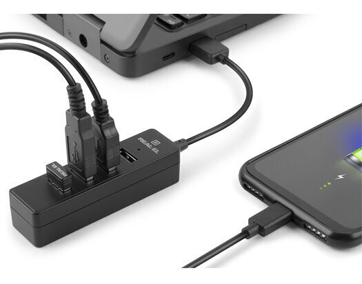 Real-EL HQ-154, USB 2.0 HUB, 4 x USB цена и информация | USB jagajad, adapterid | kaup24.ee