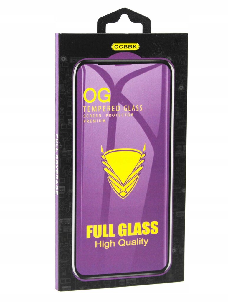 OG Premium Klaasist iPhone 6/6s Plus, must hind ja info | Ekraani kaitsekiled | kaup24.ee