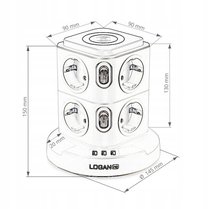 Pikendusjuhe 3 x USB, 5V / 2,4A цена и информация | Pikendusjuhtmed, kaablid | kaup24.ee