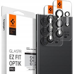 Kaameraklaas Spigen Glas.tR Ez Fit Optik Pro 2-PackGalaxy S24 Ultra must цена и информация | Защитные пленки для телефонов | kaup24.ee