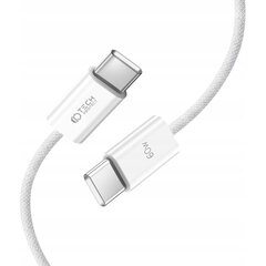 Kaabel Tech-Protect UltraBoost Classic USB-C USB-C 3A 60W 1m, valge hind ja info | Mobiiltelefonide kaablid | kaup24.ee