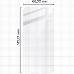 Karastatud klaas Bizon Glass Clear 2 iPhone 15 / 15 Pro hind ja info | Ekraani kaitsekiled | kaup24.ee