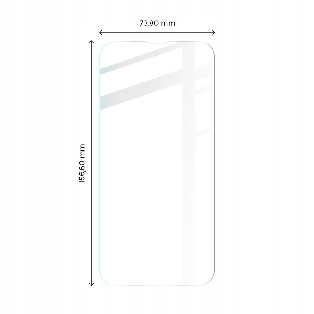 Karastatud klaas Bizon Glass Clear 2 iPhone 14 Plus / iPhone 13 Pro Max hind ja info | Ekraani kaitsekiled | kaup24.ee
