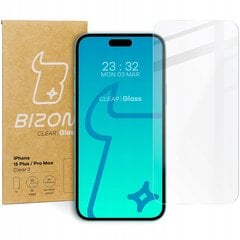 Karastatud klaas Bizon Glass Clear 2 iPhone 15 Plus / 15 Pro Max цена и информация | Защитные пленки для телефонов | kaup24.ee