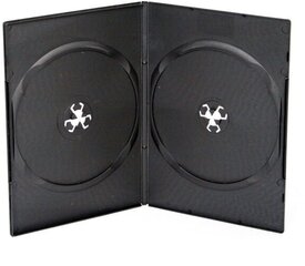Omega DVD коробка для двух 7 мм, черная цена и информация | Виниловые пластинки, CD, DVD | kaup24.ee