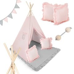 Палатка-вигвам детская НК-406, светло-розовый цена и информация | Детские игровые домики | kaup24.ee
