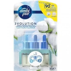 Õhuvärskendaja Ambi Pur 3Volution Cotton Flower, 20 ml hind ja info | Õhuvärskendajad | kaup24.ee