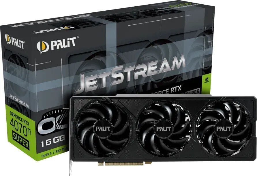 Palit GeForce RTX 4070 Ti Super JetStream OC (NED47TSS19T2-1043J) hind ja info | Videokaardid (GPU) | kaup24.ee