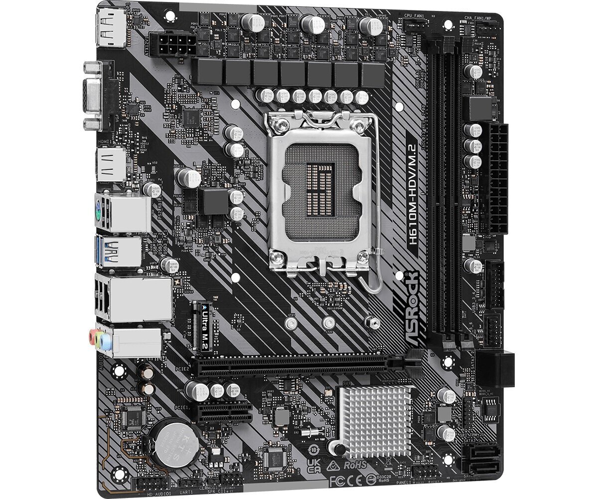 ASRock H610M-HDV/M.2 R2.0 цена и информация | Emaplaadid | kaup24.ee