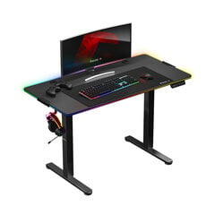 Электрический стол Huzaro Hero 8.2 RGB LED, черный цена и информация | Компьютерные, письменные столы | kaup24.ee