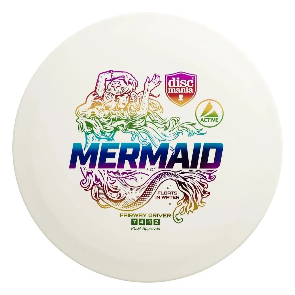 Mitteuppuv discgolfi ketas Discmania Fairway Driver Mermaid, valge цена и информация | Discgolf | kaup24.ee