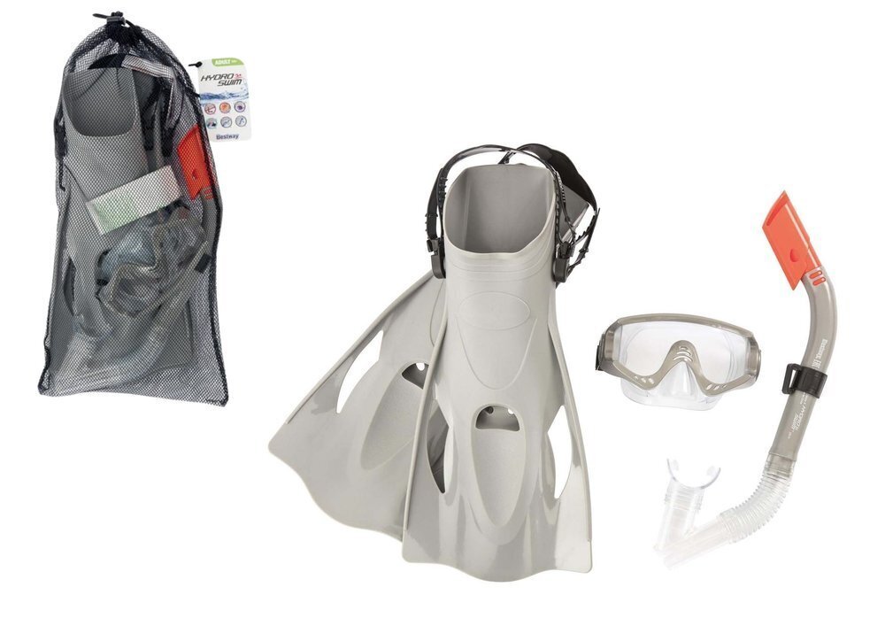 Sukeldumiskomplekt hall mask, uimed, toru Bestway 25020 hind ja info | Snorgeldamise komplektid | kaup24.ee