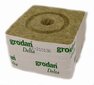 Kivivilla kasvukuup - substraat Grodan Delta Rockwool 100x100x65mm ava ø20mm, 2 5 tk hind ja info | Muld, turvas, kompost | kaup24.ee