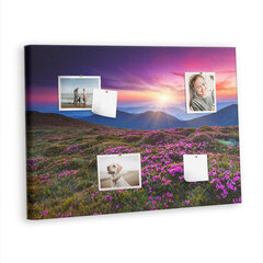 Korktahvel Päikesetõusu lilled, 100x70 cm hind ja info | Kirjatarbed | kaup24.ee