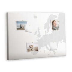 Korktahvel Euroopa kaart, 100x70 cm hind ja info | Kirjatarbed | kaup24.ee