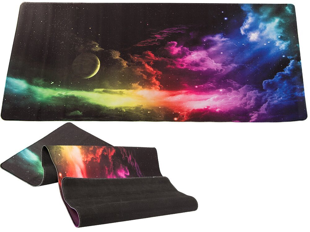 Goodbuy hiirematt Northern Lights, 900 x 400, must цена и информация | Hiired | kaup24.ee