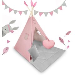 Teepee telk lastele NK-406 Nukido, roosa цена и информация | Детские игровые домики | kaup24.ee