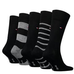 Th men sock 5p giftbox mouline tommy hilfiger 701224443002 vīriešiem juoda men's black цена и информация | Мужские носки | kaup24.ee