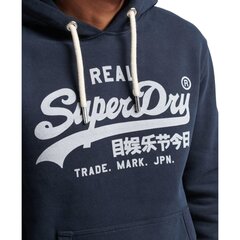 Vintage vl hood superdry m2012093a98t vīriešiem tamsiai melyna men's navy M2012093A98T цена и информация | Мужские толстовки | kaup24.ee