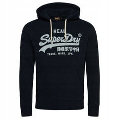 Vintage vl hood superdry m2012093a98t vīriešiem tamsiai melyna men's navy M2012093A98T цена и информация | Мужские толстовки | kaup24.ee