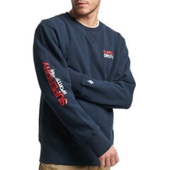 Sportswear logo loose crew superdry m2013099a98t vīriešiem tamsiai melyna men's navy M2013099A98T цена и информация | Мужские толстовки | kaup24.ee