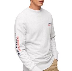 Sportswear logo loose crew superdry m2013099ajar vīriešiem balta men's white M2013099AJAR цена и информация | Мужские толстовки | kaup24.ee