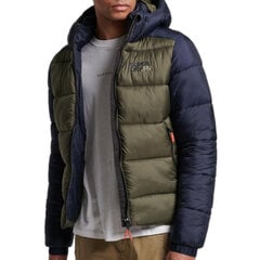 Hood colour block sport puffer superdry m5011752a9uk vīriešiem none men's multicolour M5011752A9UK цена и информация | Мужские куртки | kaup24.ee