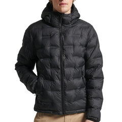 Short quilted puffer coat superdry m5011811a02a vīriešiem juoda men's black M5011811A02A цена и информация | Мужские куртки | kaup24.ee