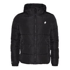 Hooded boxy puffer jacket superdry ms311478a02a vīriešiem juoda men's black MS311478A02A цена и информация | Мужские куртки | kaup24.ee