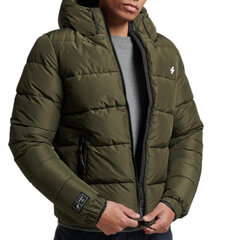 Hooded sports puffr jacket superdry m5011827a8mi vīriešiem žalioji men's green M5011827A8MI цена и информация | Мужские куртки | kaup24.ee