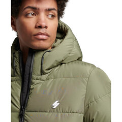 Hooded sports puffr jacket superdry m5011827a8mi vīriešiem žalioji men's green M5011827A8MI цена и информация | Мужские куртки | kaup24.ee