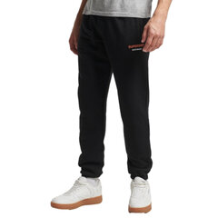 Sportswear logo tarped jogger superdry m7010996a02a vīriešiem juoda men's black M7010996A02A цена и информация | Мужские брюки | kaup24.ee