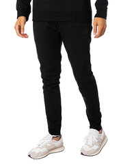 Sportswear logo tarped jogger superdry m7010999a02a vīriešiem juoda men's black M7010999A02A цена и информация | Мужские брюки | kaup24.ee