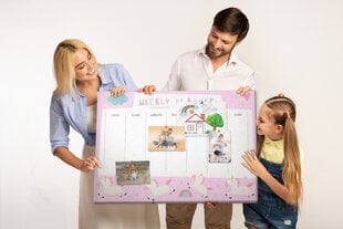 Korktahvel Iganädalane laste planeerija, 100x70 cm hind ja info | Kirjatarbed | kaup24.ee