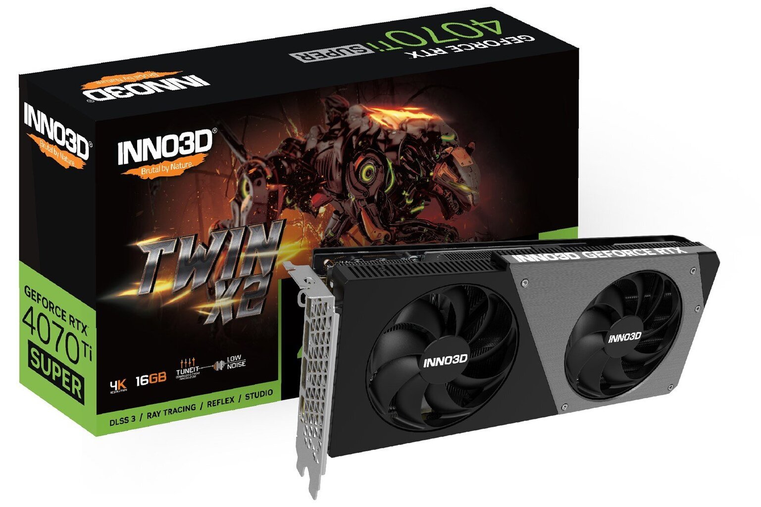 Inno3D GeForce RTX 4070 Ti Super Twin X2 (N407TS2-166X-186156N) hind ja info | Videokaardid (GPU) | kaup24.ee