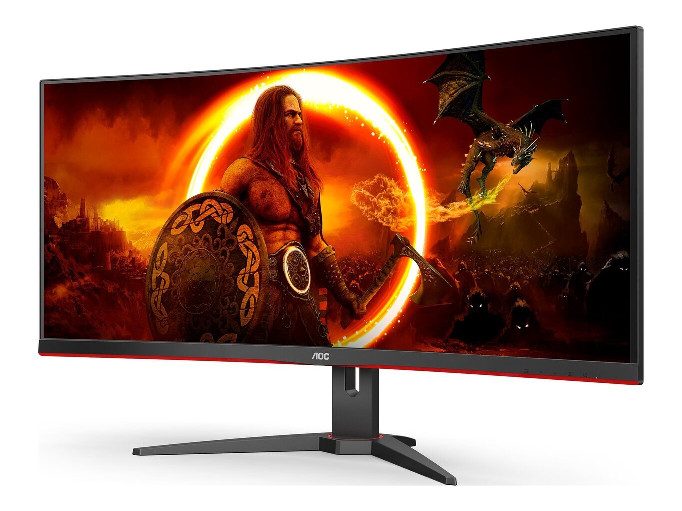 AOC CU34G2XE/BK 34inch 3440x1440 VA цена и информация | Monitorid | kaup24.ee