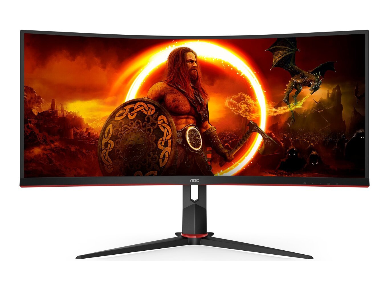 AOC CU34G2XP/BK 34inch 3440x1440 VA цена и информация | Monitorid | kaup24.ee