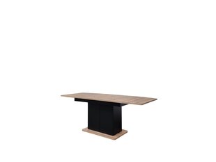 Стол раскладной Szynaka Meble Star 03, черный/коричневый цена и информация | Кухонные и обеденные столы | kaup24.ee