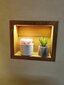 Seina sisse käiv riiul LED-valgustusega GloBox hind ja info | Riiulid | kaup24.ee