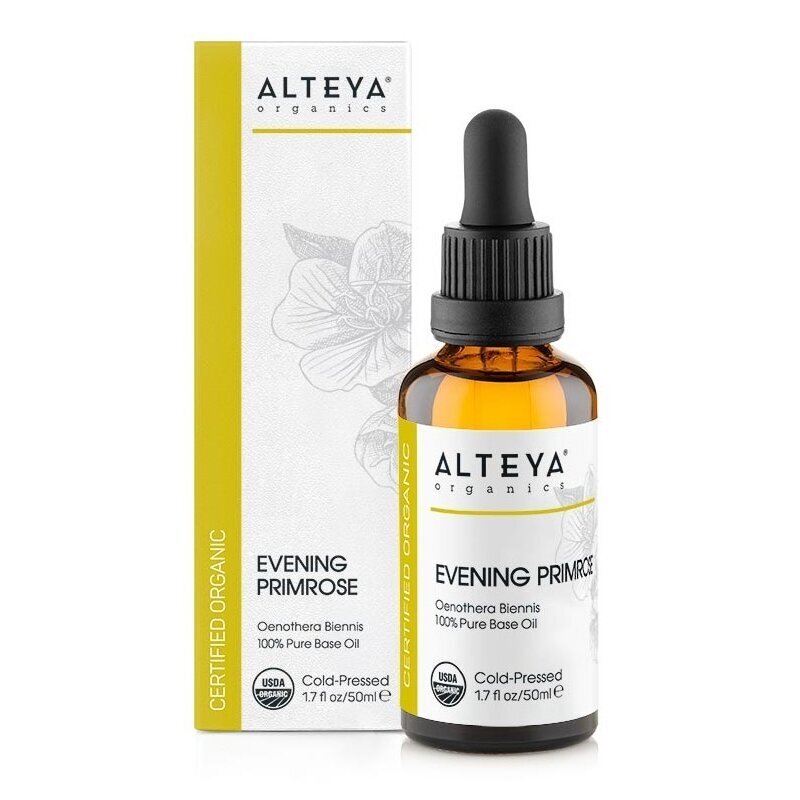 Kuningakepi õli Organic evening primrose oil (oenothera biennis) ALTEYA, 50 ml цена и информация | Näoõlid, seerumid | kaup24.ee