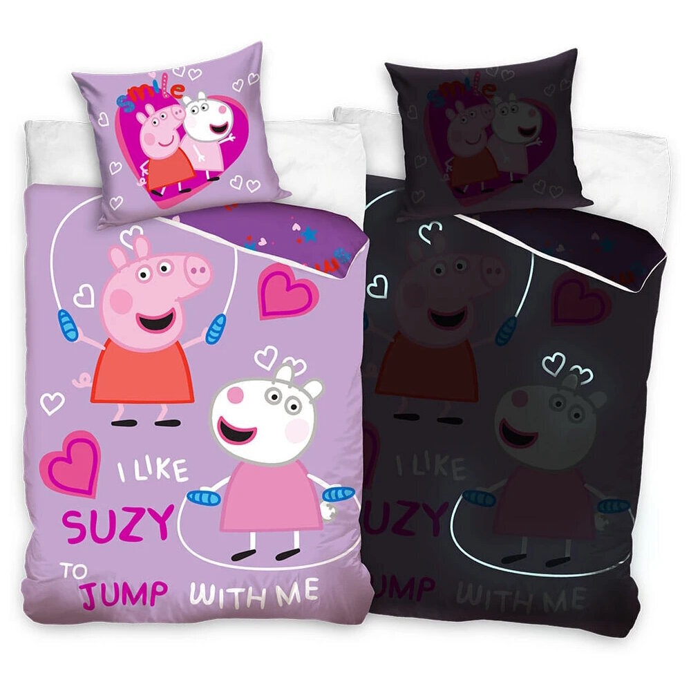 Voodipesukomplekt Peppa Pig, 140 x 200, 2 osa hind ja info | Beebide ja laste voodipesu | kaup24.ee