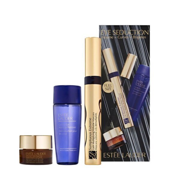 Deluxe Estee Lauder Extreme ripsmetušš 8 ml + õrn silmameigieemaldaja 30 ml + täiustatud öine parandav geel-kreem 5 ml Deluxe hind ja info | Ripsmetušid, lauvärvid, silmapliiatsid, seerumid | kaup24.ee