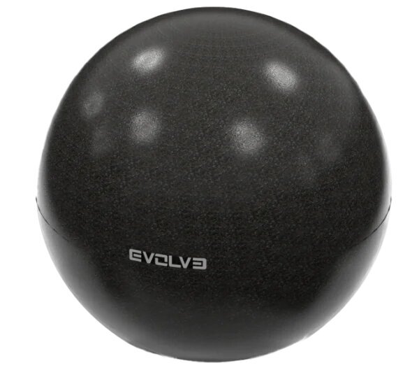 Pilatese pall Evolve, 25 cm, must hind ja info | Võimlemispallid | kaup24.ee